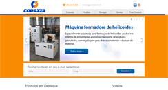 Desktop Screenshot of corazza.ind.br